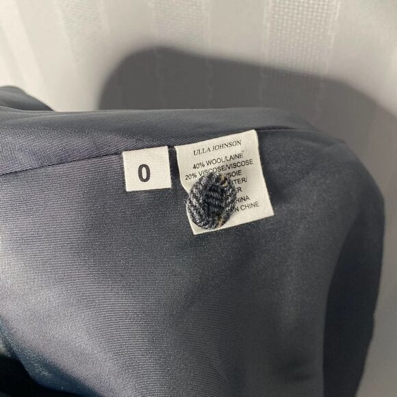 Ulla Johnson Leo Wool Blend Herringbone Belted Paperbag Waist Mini Skirt Size 0 - Picture 5 of 8